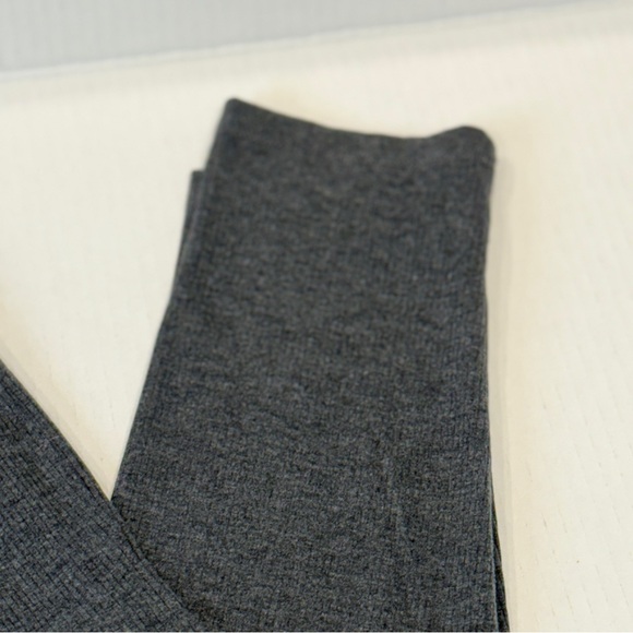 π Style & Co Ribbed Leggings Charcoal Heather Large Super Soft Mid-Rise Stretch - Picture 6 of 16